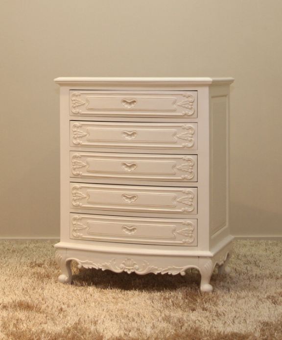 "Serpentine" 5 Drawer Chest